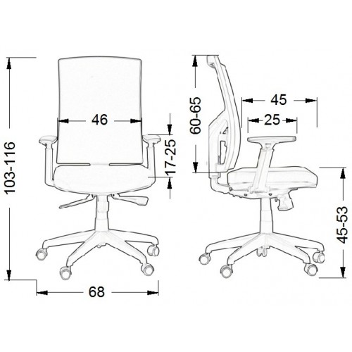 Fotel biurowy KB-8922B SZARY